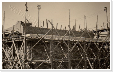 Widerlager in Bau bei Coswig 1937