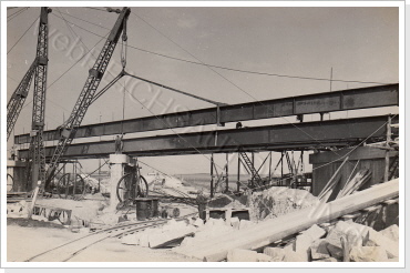 Baustelle Überführung Reichsstraße 7 1937