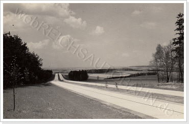 Streckenverlauf nordöstlich von Glauchau Blick Richtung Glauchau 04.05.1937