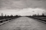 Blick über die Brücke vor herstellen der Fahrbahn Blick über die Brücke vor herstellen der Fahrbahn