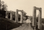 Umfahrung der gesprengten Brücke ca. 1950